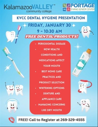 flyer for kvcc dental presentation