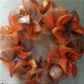 fall mesh wreath
