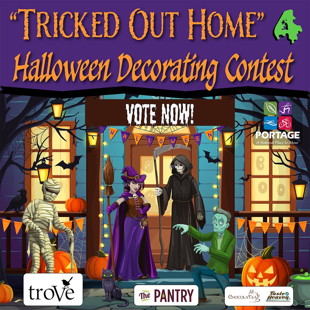 2025 Vote Now Tricked Out Home Halloween Decorating  