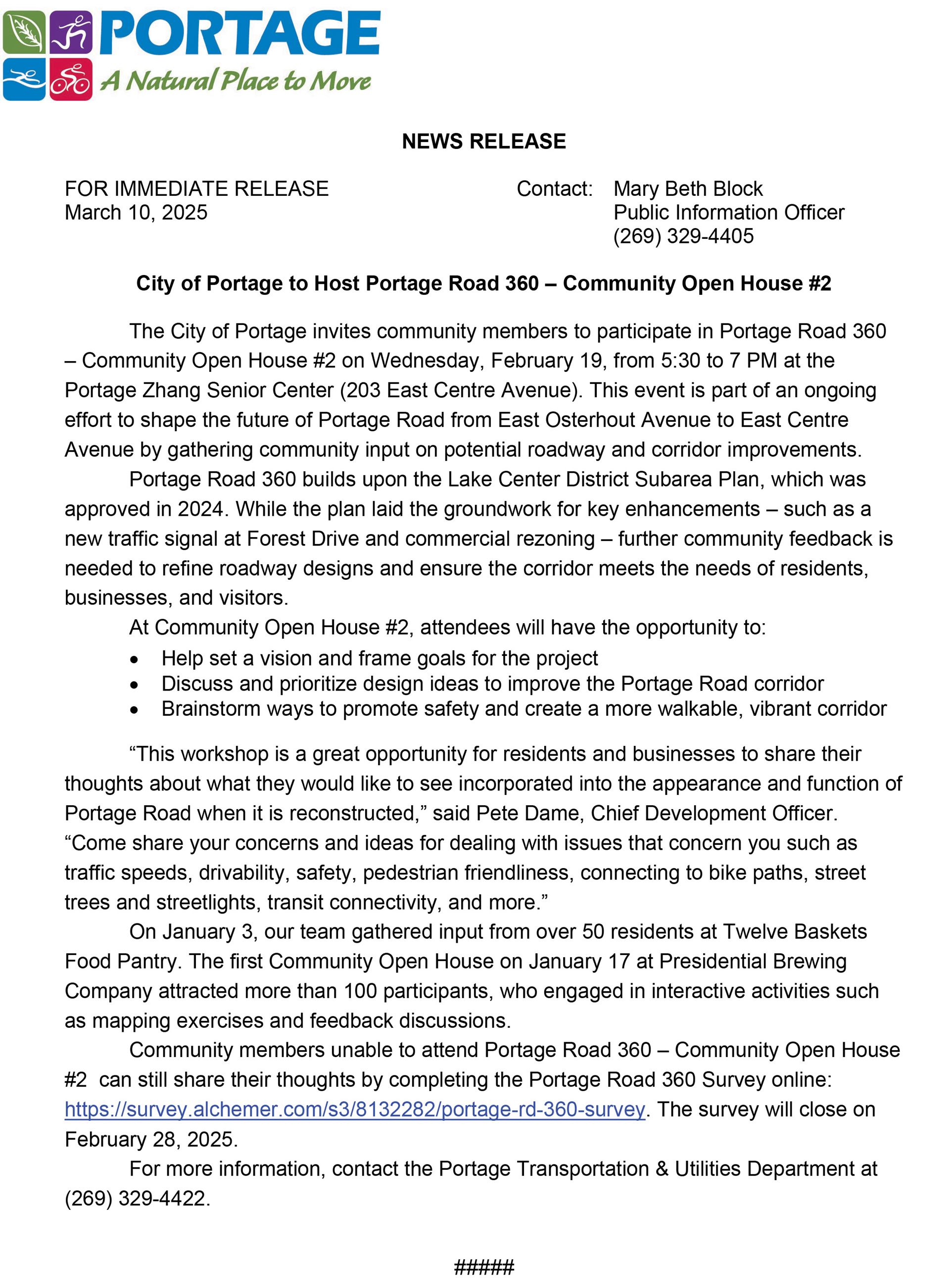 2025 02-10 Portage Road 360 Community Open House _2