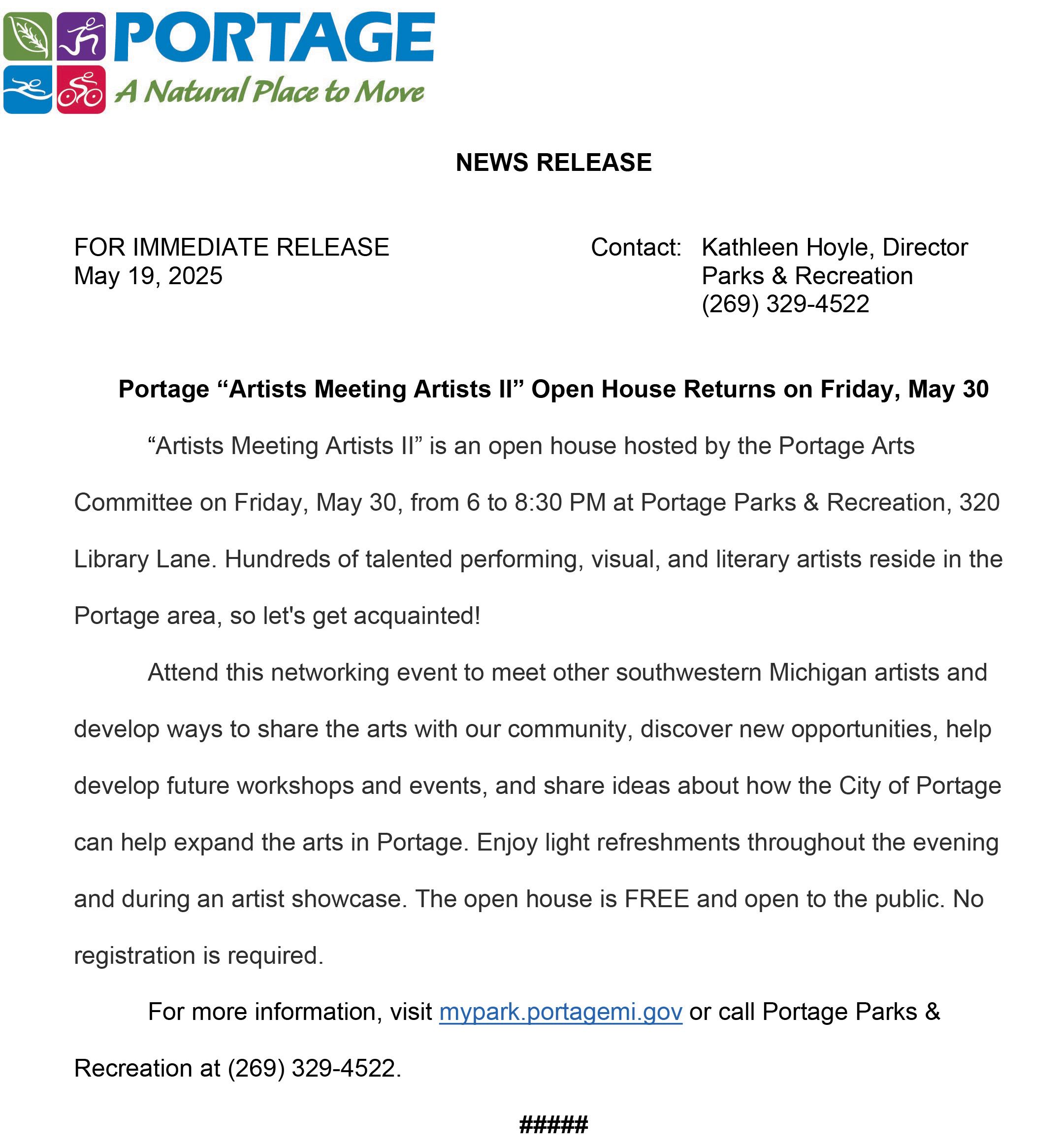 2025 05-19 Artists Meeting Artists II Open House Returns