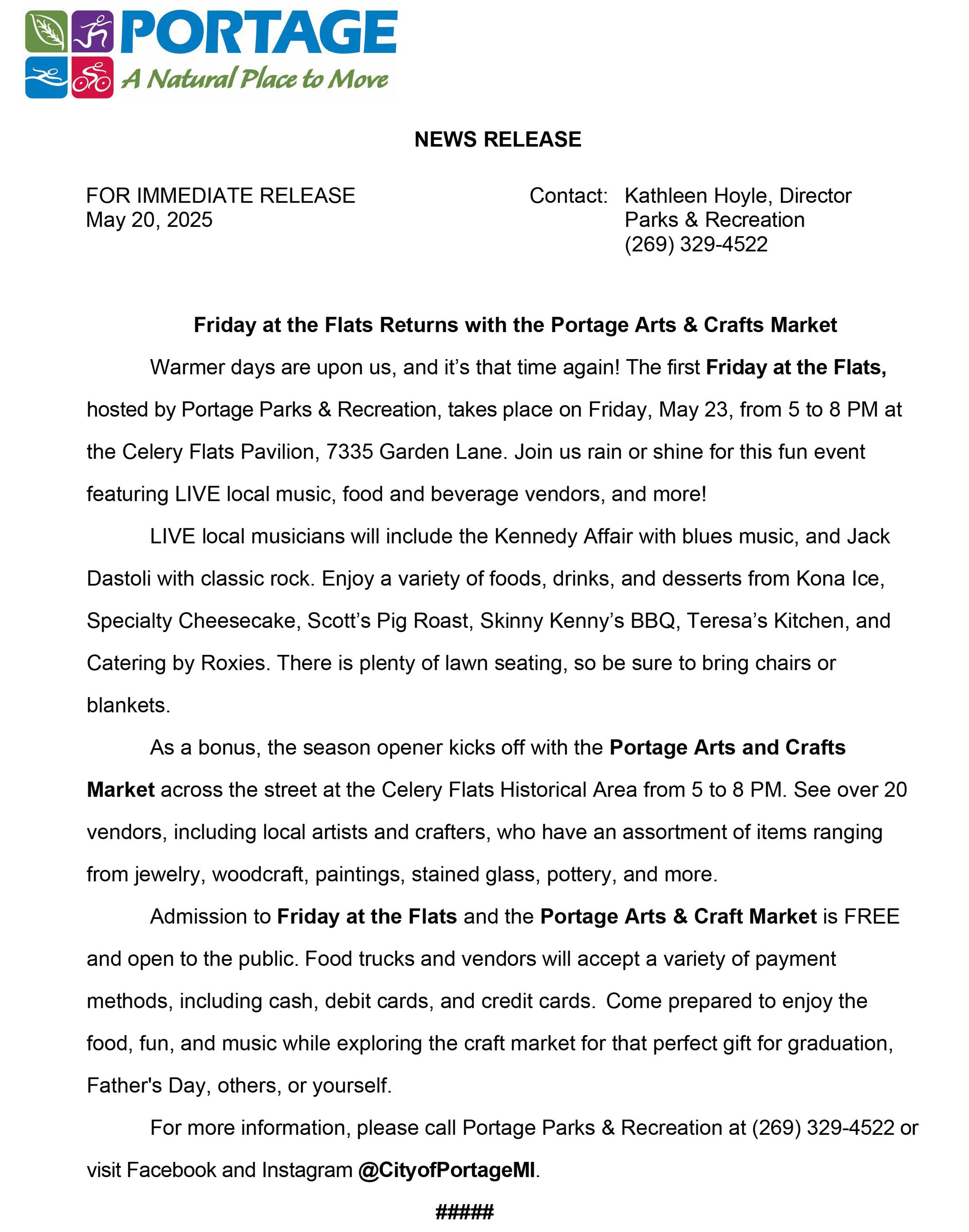 2025 05-20 FATF  Arts and Crafts Market News Release