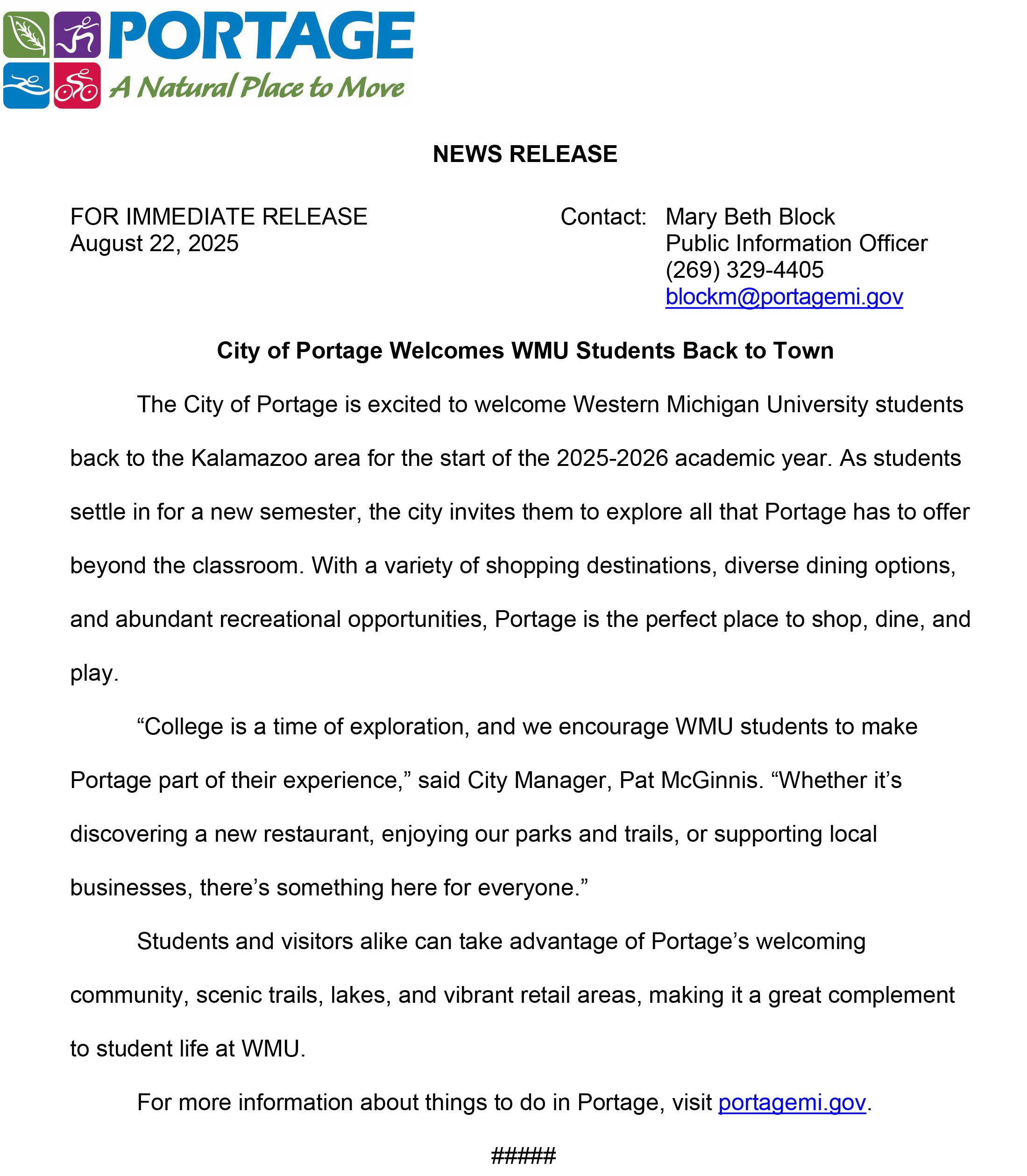 2025 08-22 Wecome Back Students