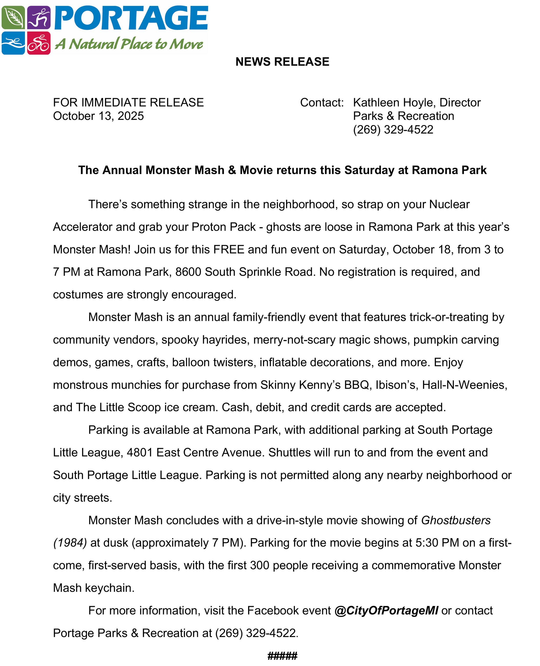 2025 10-13 Monster Mash Returns This Saturday