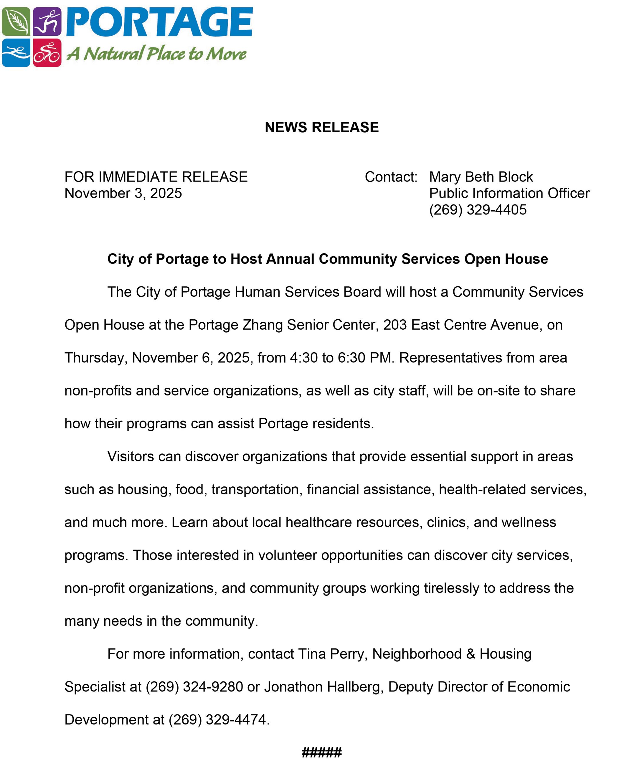 2025 11- 03 Community Services Open House